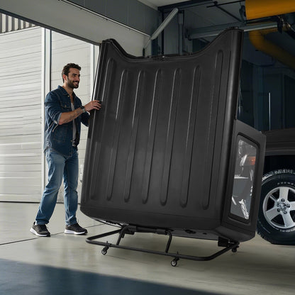 VEVOR Hardtop Storage Cart, Moveable Sturdy Hard Top Cart, with 3-Adjustable Holes & Thickened Soft Padding, Hardtop Storage Rack with Powder Coating, Fit for Jeep Wrangler TJ, JK - CDTCCZ1PCS006HIMTV0 - view 9