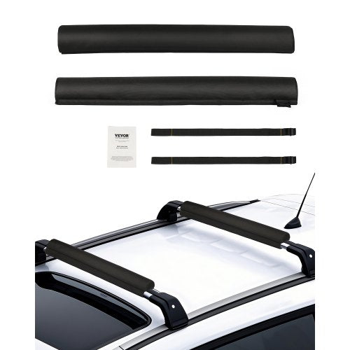 VEVOR Soft Roof Rack Pads, 28" Universal Car Roof Rack Pads for Various Crossbars, 88LBS Load Capacity Luggage Kayak Carrier with 2 Tie Down Straps for SUPs Canoes Snowboards Paddle Boards - CDXLJDXHGJKHR1COVV0 - view 2