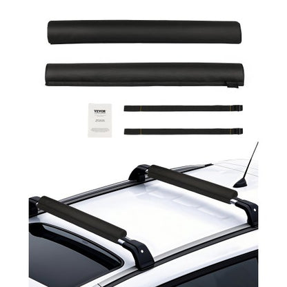 VEVOR Soft Roof Rack Pads, 28" Universal Car Roof Rack Pads for Various Crossbars, 88LBS Load Capacity Luggage Kayak Carrier with 2 Tie Down Straps for SUPs Canoes Snowboards Paddle Boards - CDXLJDXHGJKHR1COVV0 - view 2