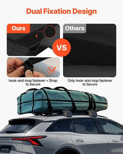VEVOR Soft Roof Rack Pads, 28" Universal Car Roof Rack Pads for Various Crossbars, 88LBS Load Capacity Luggage Kayak Carrier with 2 Tie Down Straps for SUPs Canoes Snowboards Paddle Boards - CDXLJDXHGJKHR1COVV0 - view 4
