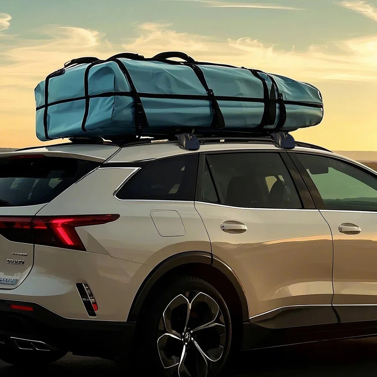 VEVOR Soft Roof Rack Pads, 28" Universal Car Roof Rack Pads for Various Crossbars, 88LBS Load Capacity Luggage Kayak Carrier with 2 Tie Down Straps for SUPs Canoes Snowboards Paddle Boards - CDXLJDXHGJKHR1COVV0 - view 9
