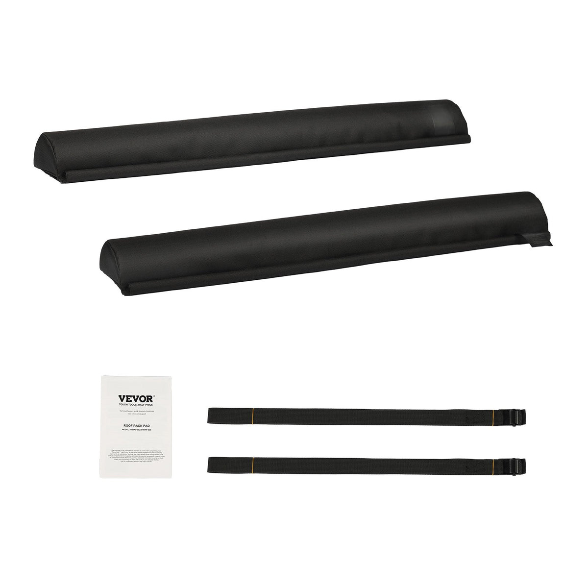 VEVOR Soft Roof Rack Pads, 28" Universal Car Roof Rack Pads for Various Crossbars, 88LBS Load Capacity Luggage Kayak Carrier with 2 Tie Down Straps for SUPs Canoes Snowboards Paddle Boards - CDXLJDXHGJKHR1COVV0 - view 10