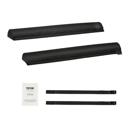 VEVOR Soft Roof Rack Pads, 28" Universal Car Roof Rack Pads for Various Crossbars, 88LBS Load Capacity Luggage Kayak Carrier with 2 Tie Down Straps for SUPs Canoes Snowboards Paddle Boards - CDXLJDXHGJKHR1COVV0 - view 10