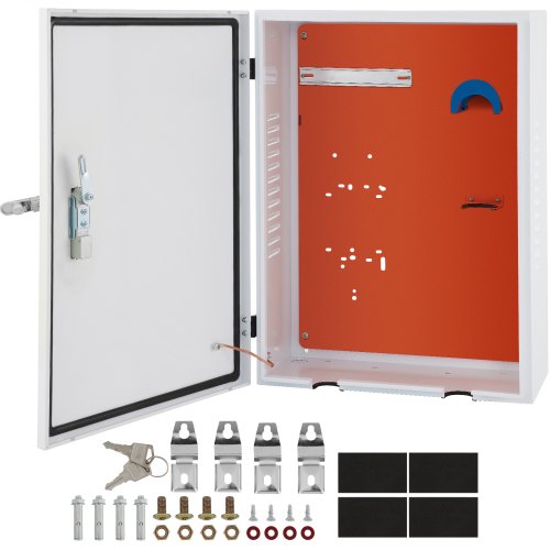 VEVOR Tesla Charger Station Box, 28'' x 20'' x 10'', Outdoor Cable Box Charging Box Cable Organizer, IP32 Waterproof Dustproof Cool Roll Steel Electrical Enclosure Box, for Tesla - CDZ70X50X25CMGZYMV0 - view 1
