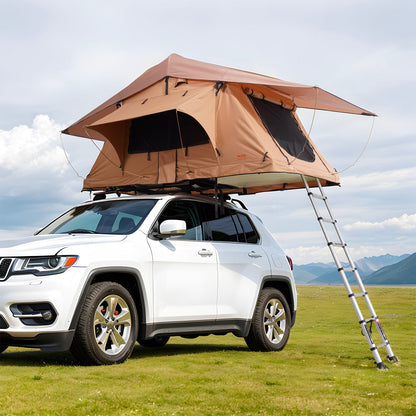 VEVOR Rooftop Tent Hard Shell, Naturnest Rooftop Tent Hardshell for 2-3 Person, Folding Hard Shell Roof Top Tent with Telescopic Ladder Mattress PVC Cover Bag, Waterproof for Jeep SUV Van Pickup Truck - CDZPZDKZDKX0DCT4YV9 - view 9