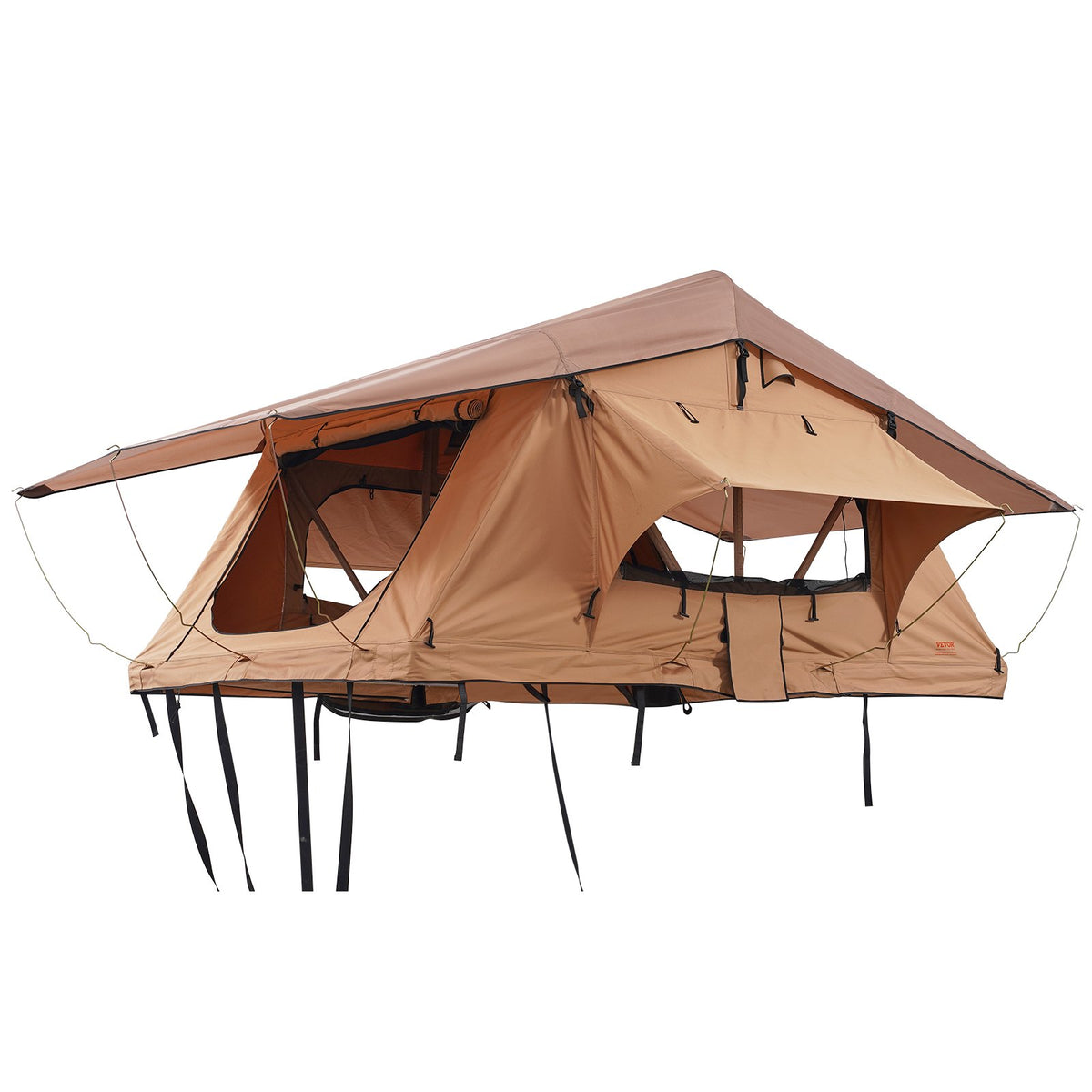 VEVOR Rooftop Tent Hard Shell, Naturnest Rooftop Tent Hardshell for 2-3 Person, Folding Hard Shell Roof Top Tent with Telescopic Ladder Mattress PVC Cover Bag, Waterproof for Jeep SUV Van Pickup Truck - CDZPZDKZDKX0DCT4YV9 - view 10