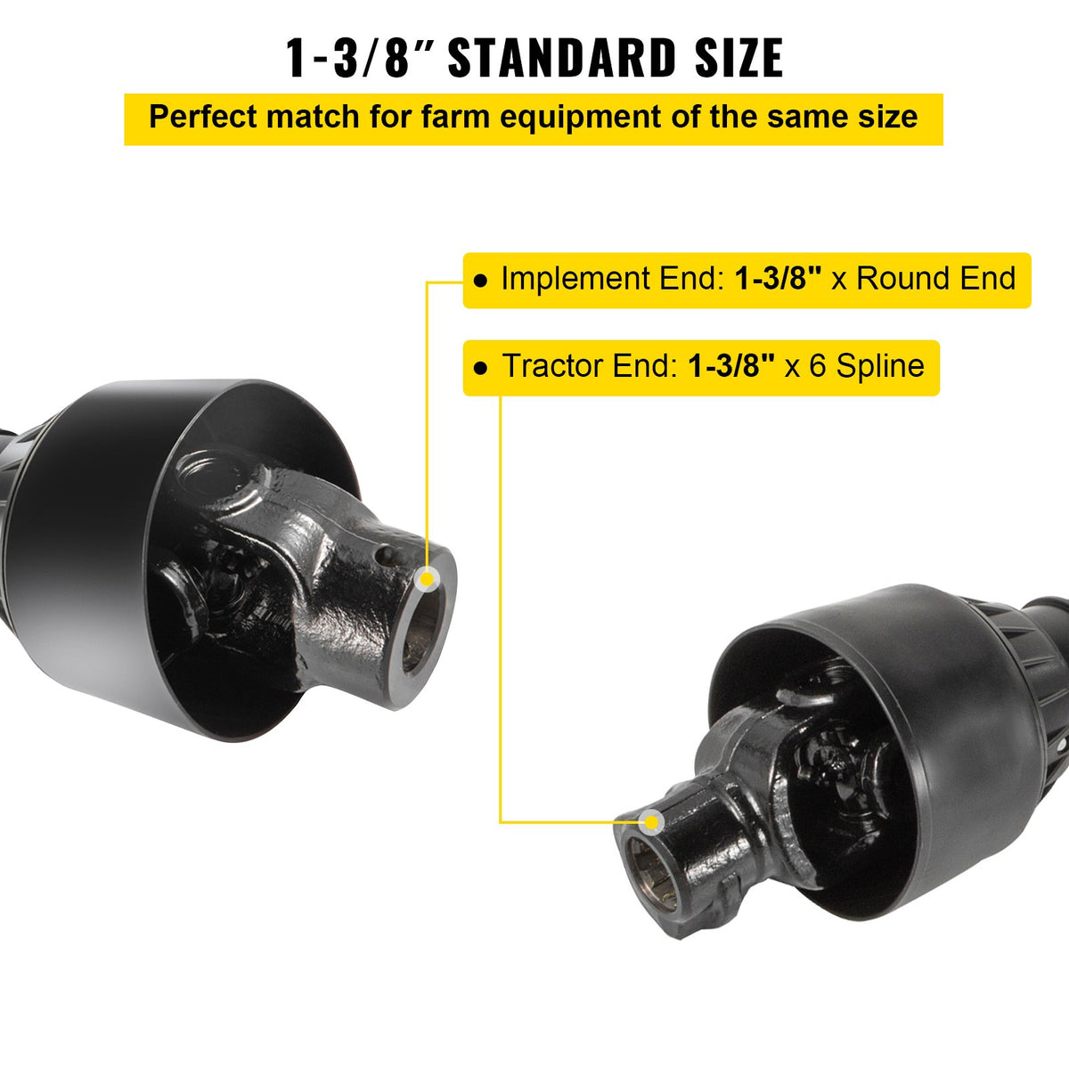 VEVOR Tractor PTO Shaft Assemblies - Select Your Configuration - CDZT4B11004055001V0 - view 3