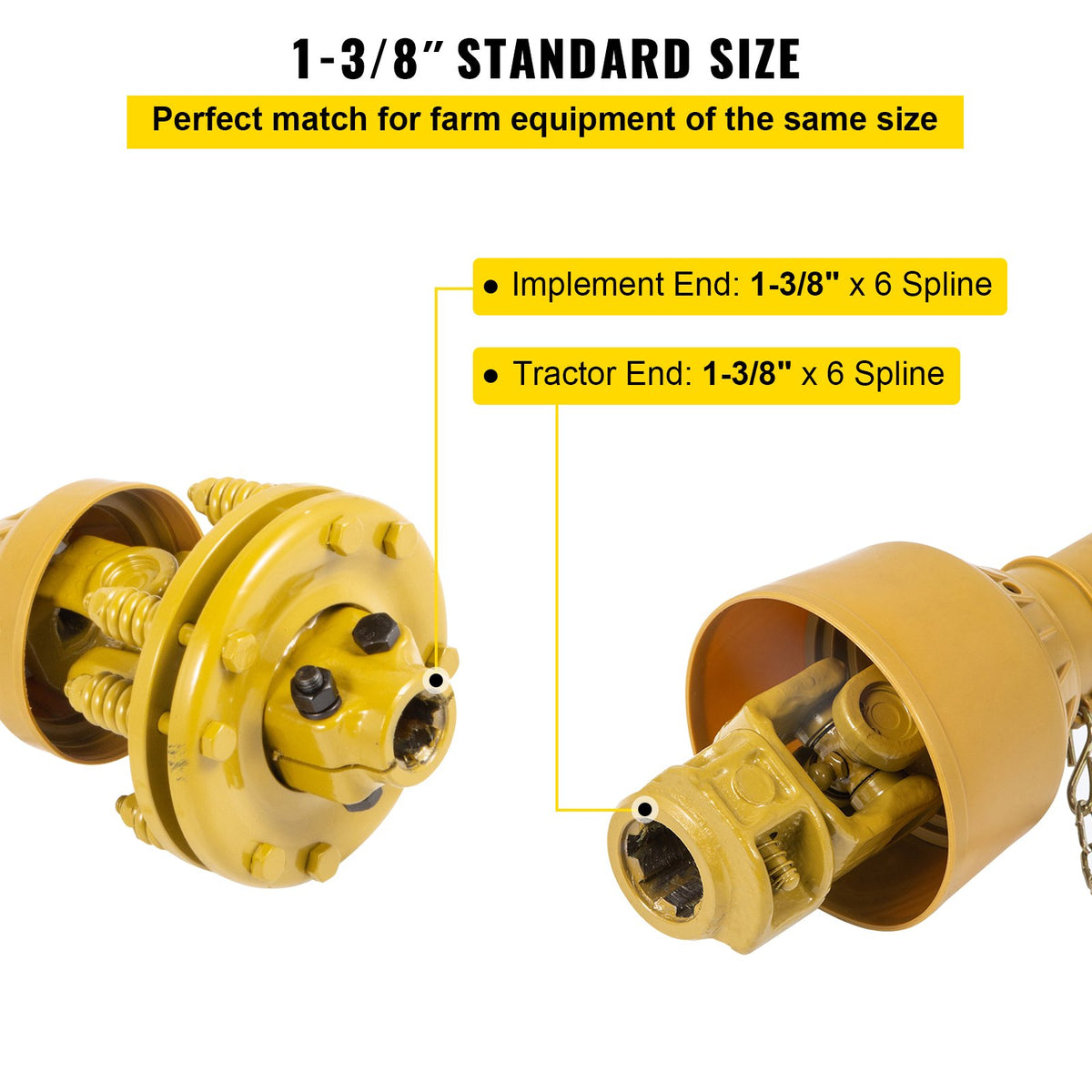VEVOR Tractor PTO Shaft Assemblies - Select Your Configuration - CDZT4Y8004FF00001V0 - view 3