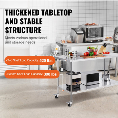 VEVOR Commercial Worktables - Select Your Configuration - CFBXGGZTLCDJ1CSD7V0 - view 3