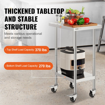 VEVOR Commercial Worktables - Select Your Configuration - CFBXGGZTLCDJ3QDV2V0 - view 3