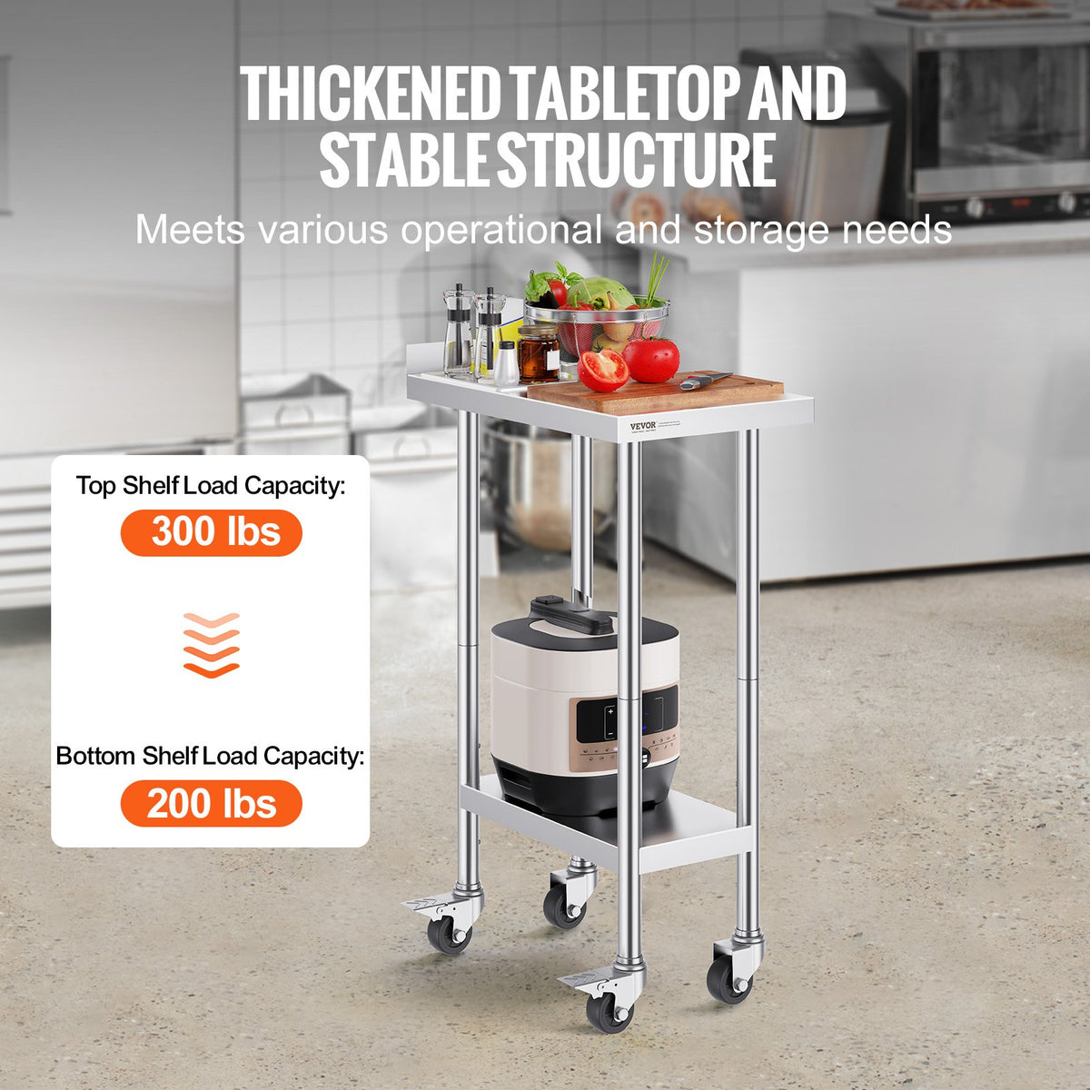 VEVOR Commercial Worktables - Select Your Configuration - CFBXGGZTLCDJCZKDAV0 - view 3