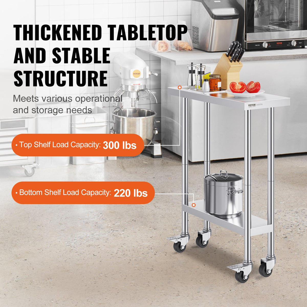 VEVOR Commercial Worktables - Select Your Configuration - CFBXGGZTLCDJEZMQSV0 - view 3