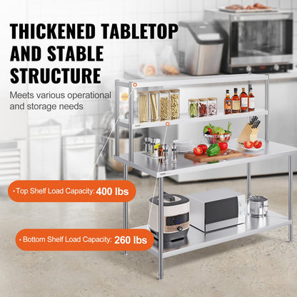 VEVOR Commercial Worktables - Select Your Configuration - CFBXGGZTSCSJ5XMMKV0 - view 3