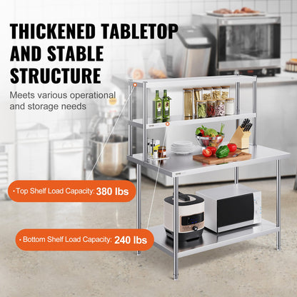 VEVOR Commercial Worktables - Select Your Configuration - CFBXGGZTSCSJV69KNV0 - view 3