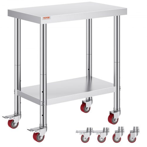 VEVOR Commercial Worktables - Select Your Configuration - CFGZT30X18X34YC01V0 - view 1