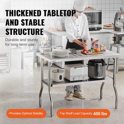 VEVOR Commercial Worktables - Select Your Configuration - CFGZT48X24YC00001V0 - view 3