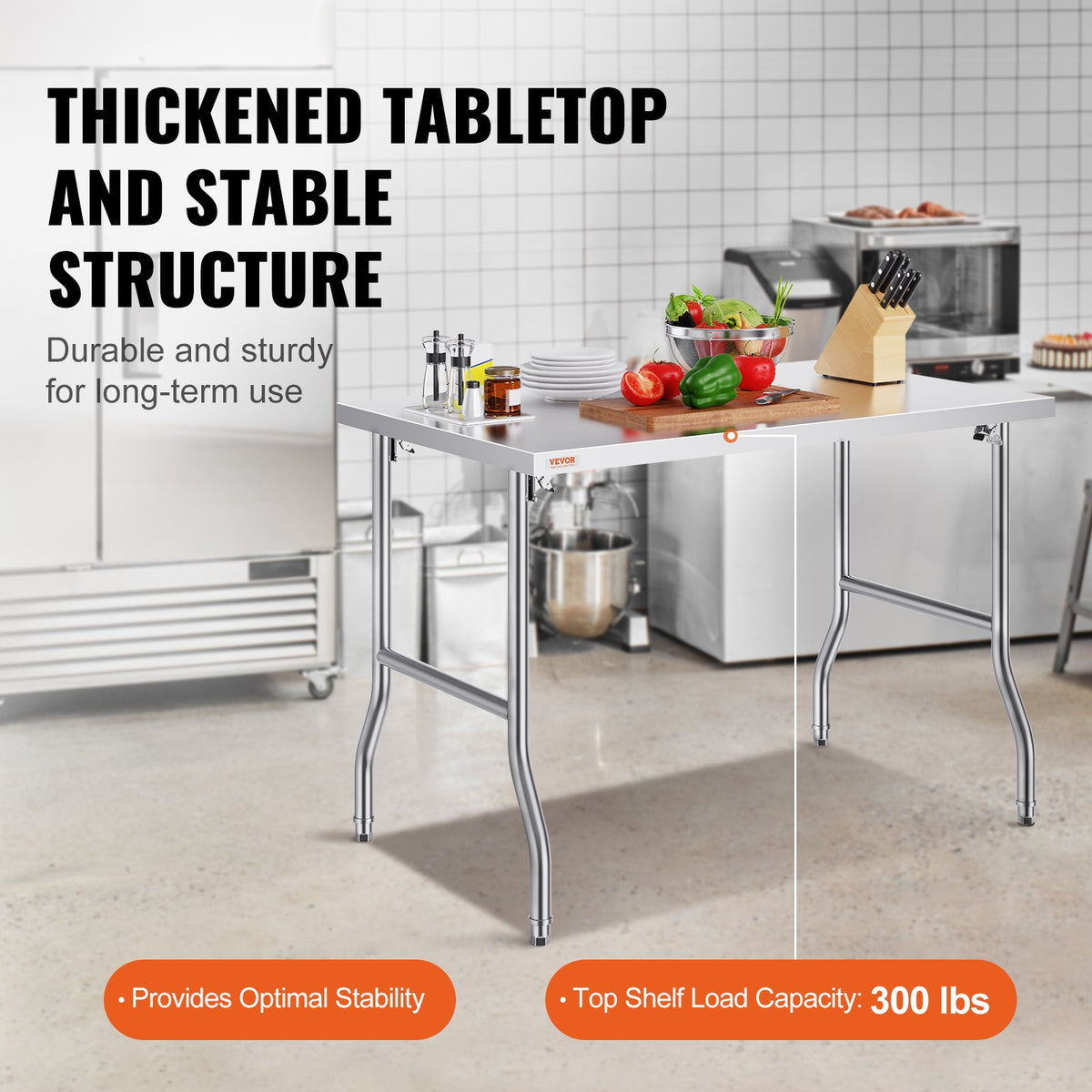 VEVOR Commercial Worktables - Select Your Configuration - CFGZTWDJ30X48YC01V0 - view 3