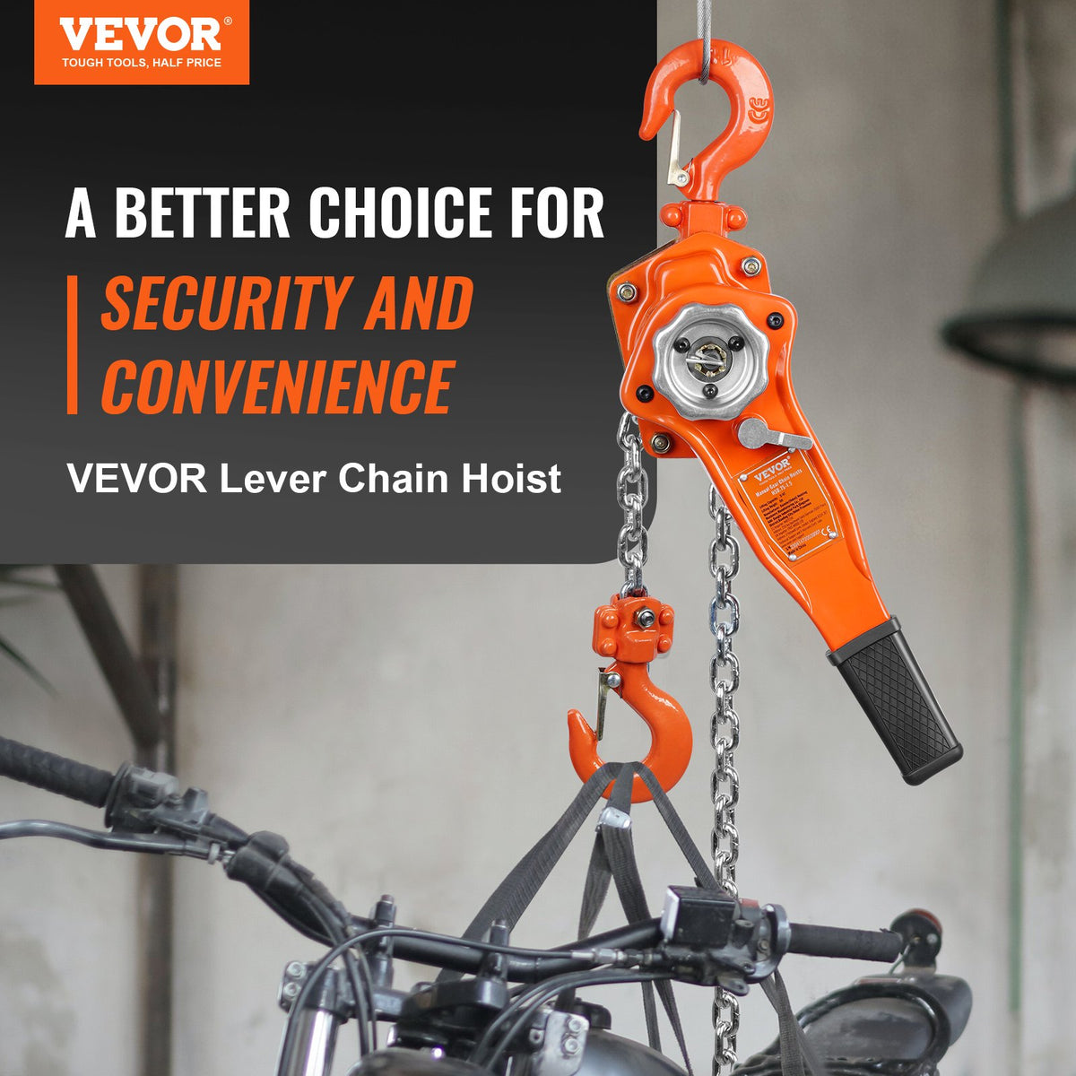 VEVOR Manual Lever Hoist - Select Your Configuration - CGSBHLH34T5FT94JLV0 - view 2