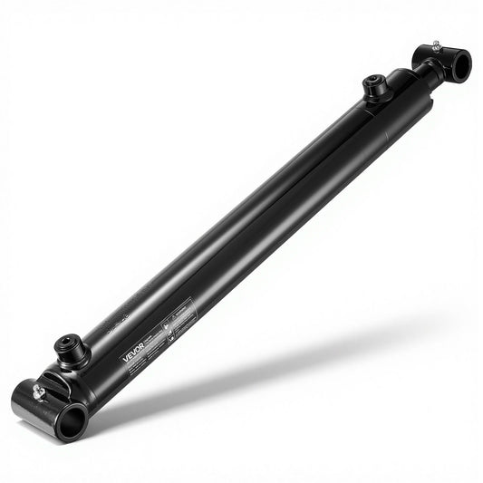 VEVOR Double Acting Hydraulic Cylinder, 2" Bore x 16" Stroke, Max 3500PSI Hydraulic Cylinder, Heavy-Duty Welded Cross Tube Cylinders with 1" Pin Hole & SAE #6 Port for Agricultural Machinery, Tractors - CGSZYYYG2INCIIVKU001V0 - view 1