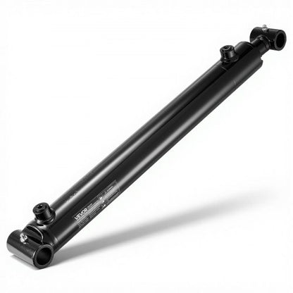 VEVOR Double Acting Hydraulic Cylinder, 2" Bore x 16" Stroke, Max 3500PSI Hydraulic Cylinder, Heavy-Duty Welded Cross Tube Cylinders with 1" Pin Hole & SAE #6 Port for Agricultural Machinery, Tractors - CGSZYYYG2INCIIVKU001V0 - view 2