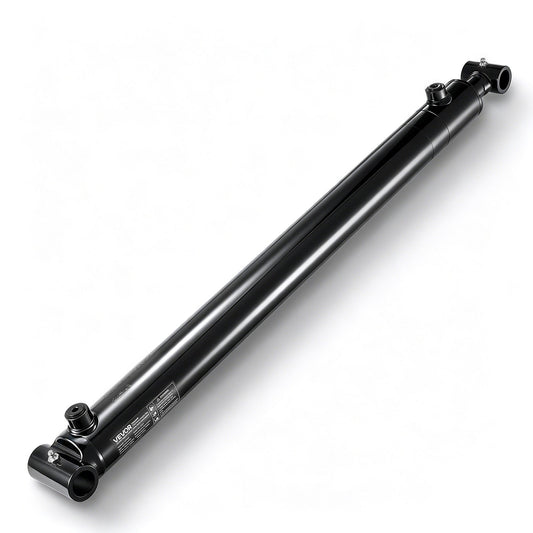 VEVOR Double Acting Hydraulic Cylinder, 2" Bore x 24" Stroke, Max 3500PSI Hydraulic Cylinder, Heavy-Duty Welded Cross Tube Cylinders with 1" Pin Hole & SAE #6 Port for Agricultural Machinery, Tractors - CGSZYYYG2INCOV2AN001V0 - view 1