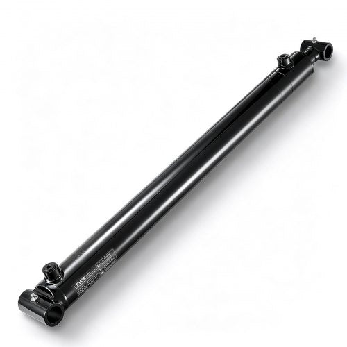 VEVOR Double Acting Hydraulic Cylinder, 2" Bore x 24" Stroke, Max 3500PSI Hydraulic Cylinder, Heavy-Duty Welded Cross Tube Cylinders with 1" Pin Hole & SAE #6 Port for Agricultural Machinery, Tractors - CGSZYYYG2INCOV2AN001V0 - view 2