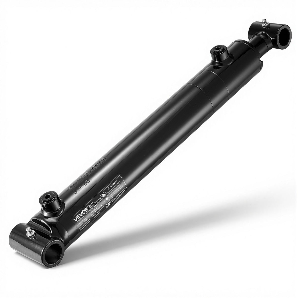 VEVOR Double Acting Hydraulic Cylinder, 2" Bore x 12" Stroke, Max 3500PSI Hydraulic Cylinder, Heavy-Duty Welded Cross Tube Cylinders with 1" Pin Hole & SAE #6 Port for Agricultural Machinery, Tractors - CGSZYYYG2INCY7GAR001V0 - view 1