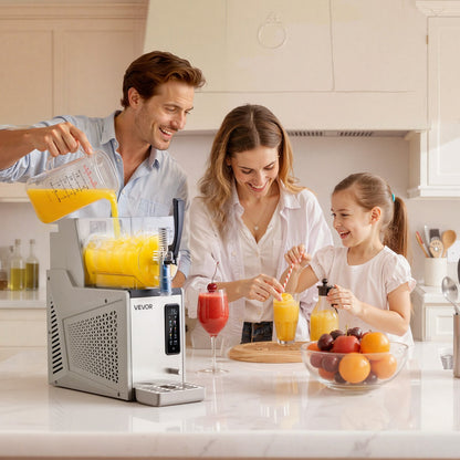 VEVOR Slushie Machine, 3L/100oz No Ice Needed Slushy Machine for Home, Frozen Drink Maker with Single Tank, Margarita Machine with Self-Cleaning, for Frozen Margaritas, Frappés, Milkshake & More - CGXXRJ25X13LRYFFU001V1 - view 9