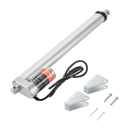 VEVOR Linear Actuator 12V, 12 Inch High Speed 0.55"/s Linear Actuator, 220lbs/1000N Linear Motion Actuator with Mounting Bracket and IP54 Protection - CGXXZXQ12INC9PILMV9 - view 1
