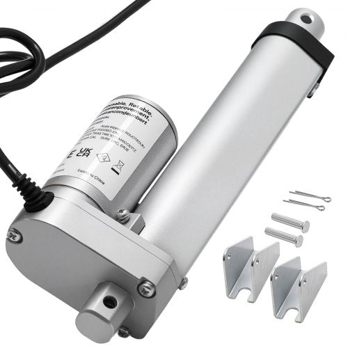 VEVOR 12V Linear Actuator, 4 Inch High Speed 0.6"/s Linear Motion Actuator, 225lbs/1000N with IP54 Protection & Mounting Bracket for Lift Desk, Recliner Chairs, Window Door Opener - CGXXZXQ4INCHGND8J001V9 - view 2