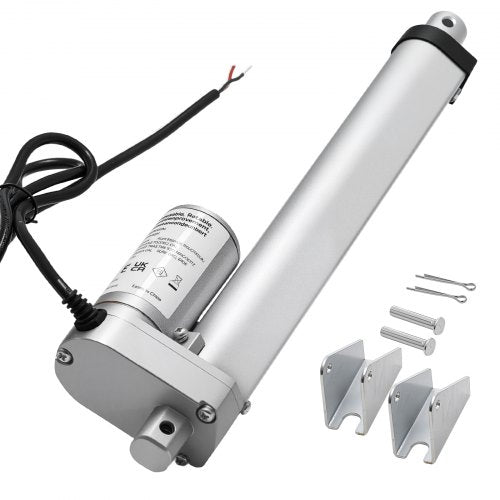 VEVOR 12V Linear Actuator, 8 Inch High Speed 0.6"/s Linear Motion Actuator, 225lbs/1000N with IP54 Protection & Mounting Bracket for Lift Desk, Recliner Chairs, Window Door Opener - CGXXZXQ8INCHM2C9A001V9 - view 2