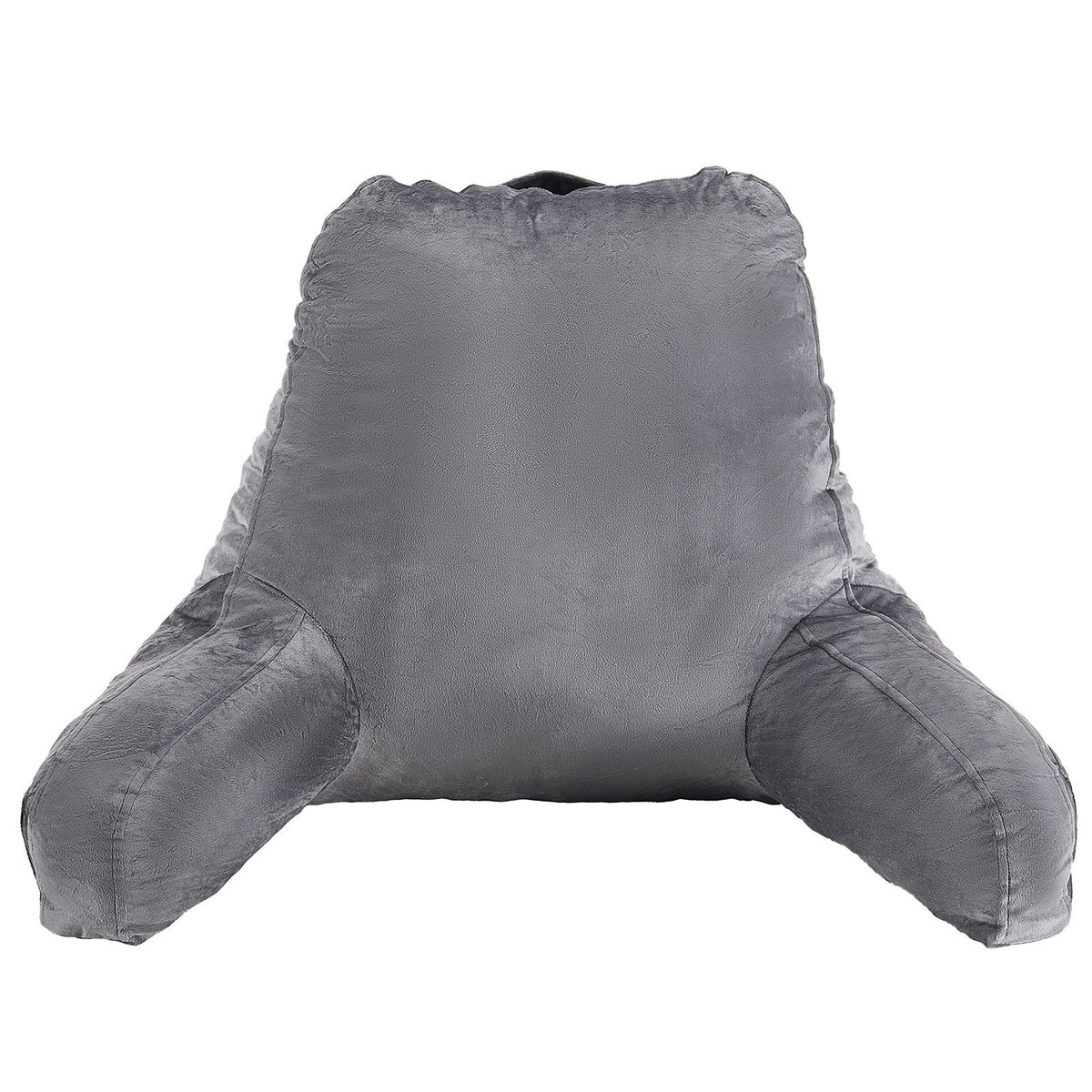 VEVOR Reading Pillow, Large Size Bed Pillow with Shredded Memory Foam, Back Pillow with 3 Pockets and Washable Short Velvet Cloth, Top with Handle, for Watching TV, Reading, Gaming, Resting, Grey - CGYDZLARGECCBPI8C001V0 - view 10
