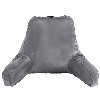 VEVOR Reading Pillow, Large Size Bed Pillow with Shredded Memory Foam, Back Pillow with 3 Pockets and Washable Short Velvet Cloth, Top with Handle, for Watching TV, Reading, Gaming, Resting, Grey - CGYDZLARGECCBPI8C001V0 - view 10