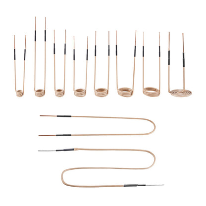 VEVOR 10PCS Magnetic Induction Heater Coil, Induction Heating Coil Accessories Kit with Flexibility and Long Lifespan, for Removing Rusty Bolts and Nuts, 8 Coils + 1 U-Shaped + 1 Free Forming - CGYJRQXQTJ10HY9QI001V0 - view 1