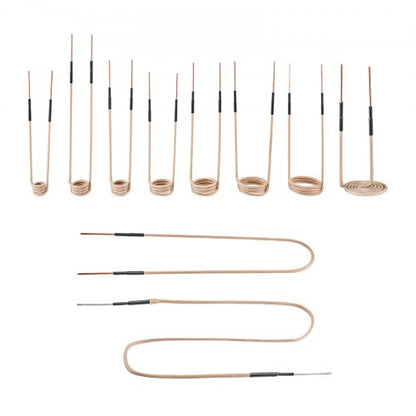 VEVOR 10PCS Magnetic Induction Heater Coil, Induction Heating Coil Accessories Kit with Flexibility and Long Lifespan, for Removing Rusty Bolts and Nuts, 8 Coils + 1 U-Shaped + 1 Free Forming - CGYJRQXQTJ10HY9QI001V0 - view 2