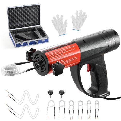 VEVOR Induction Heater Bolt Removal, 1500W 110V Magnetic Induction Heater Kit, Handheld Nut Buster Tool for Rusty Screw Removing, Car Garage Repairing Tools with 8 Coil and Box - CGYJRQZJTJSCFR1TX001V1 - view 2