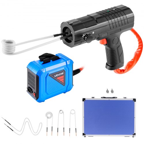 VEVOR Induction Heater Bolt Removal, 1800W 110V Magnetic Induction Heater Kit, Handheld Nut Buster Tool for Rusty Screw Removing, Car Garage Repairing Tools with 4 Coils and Box - CGYJRQZJTJSCHCAQC001V1 - view 2