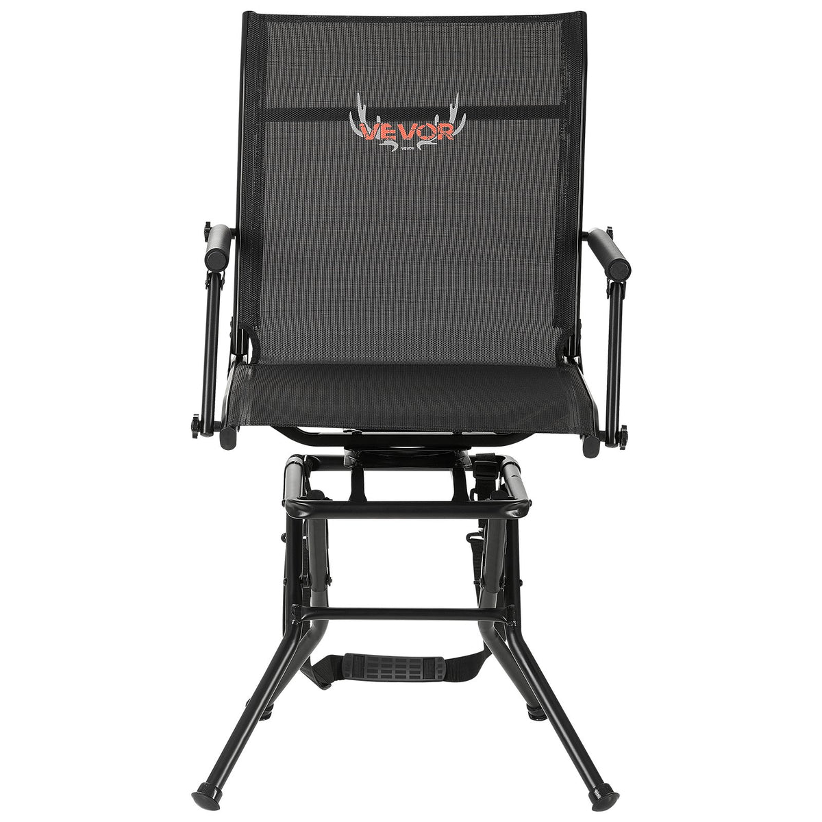 VEVOR Hunting Chair, 360° Silent Swivel, Foldable Lightweight Portable Blind Chair, Heavy-Duty Steel Frame Ground Stool Seat, with Armrest, Adjustable Carry Strap, 300 Lbs Capacity for Fishing Camping - CGZDKDFSTSLD5OT1O001V0 - view 10