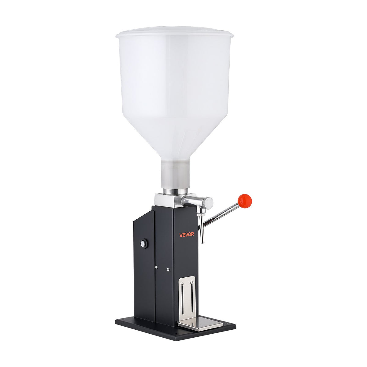 VEVOR Manual Filling Machine, 5-60 ml, 10 L Hopper, Paste Liquid Filler, for Water, Honey, Oil, Shampoo and Lotion, Anti-Drip Nozzle, Adjustable Bottle Stand, Carbon Steel Body, Effort-Saving Handle - CGZLSSD60MLDXKML5001V0 - view 10