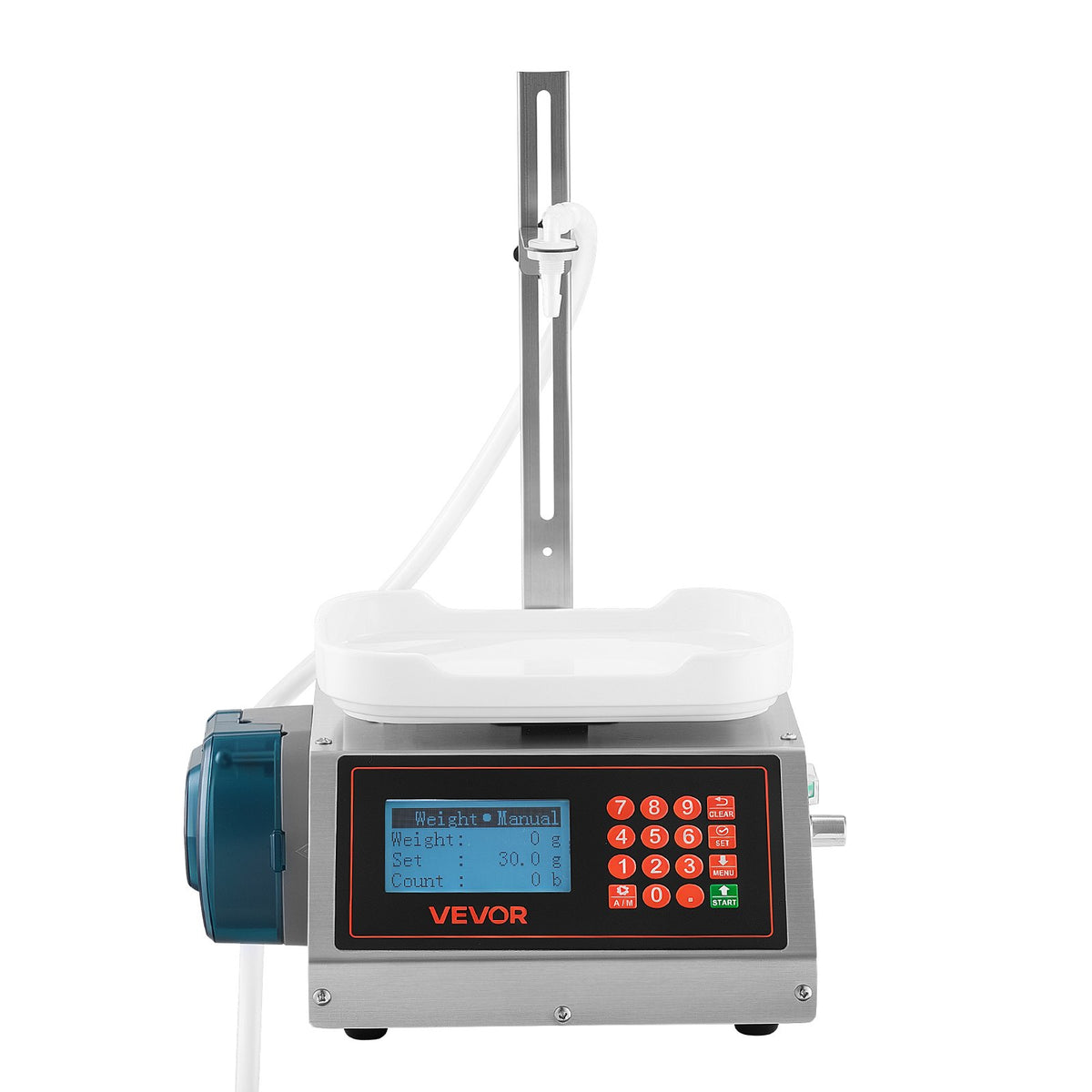 VEVOR Liquid Filling Machine, 2-300 g Recommend Automatic Bottle Filler, for Water, Beverages, Oils, Digital Weighing, Adjustable Stand, Stainless Steel Body, 6 Memory Presets, Anti-Drip Nozzle - CGZTSDD300MLYN0LP001V1 - view 10