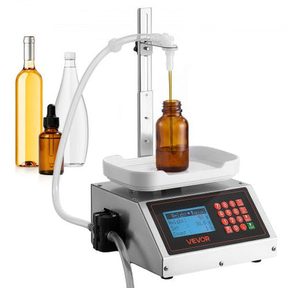 VEVOR Liquid Filling Machine, 10-1000g Recommend Automatic Bottle Filler, for Water, Detergent, Oil, Premium Stainless Steel Body, Digital Weighing, Adjustable Stand, Memory Presets, Easy to Operate - CGZTSDD3500M8FP2E001V1 - view 2
