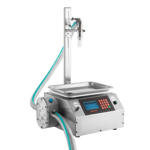 VEVOR Liquid Filling Machine, 20-5000g Recommend Automatic Bottle Filler, for Honey, Pear Syrup, Sesame Paste, Stainless Steel, Digital Weighing, Adjustable Stand, Memory Presets, Easy to Operate - CGZTSDD5000MUYRIH001V1 - view 2