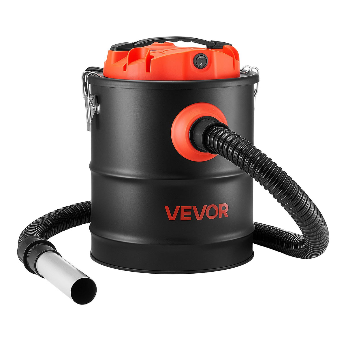 VEVOR Ash Vacuum 4 Gallon, 1200W Powerful Fireplace Cleaner Steel Body, for Fireplaces, Pellet Stoves, Wood Stoves, Fire Pits, Grills, Double Stage Filtration System, 4 FT Hose, Black & Orange - CHGJ4GAL12006T42O001V1 - view 10