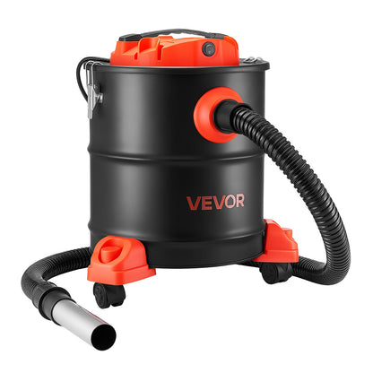 VEVOR Ash Vacuum 5.3 Gallon, 1200W Powerful Fireplace Cleaner with Casters, for Fireplace, Pellet Stove, Wood Stoves, Fire Pit, Grills, Steel Body, Double Stage Filtration, 5 FT Hose, Black & Orange - CHGJ53GAL120SCK71001V1 - view 10