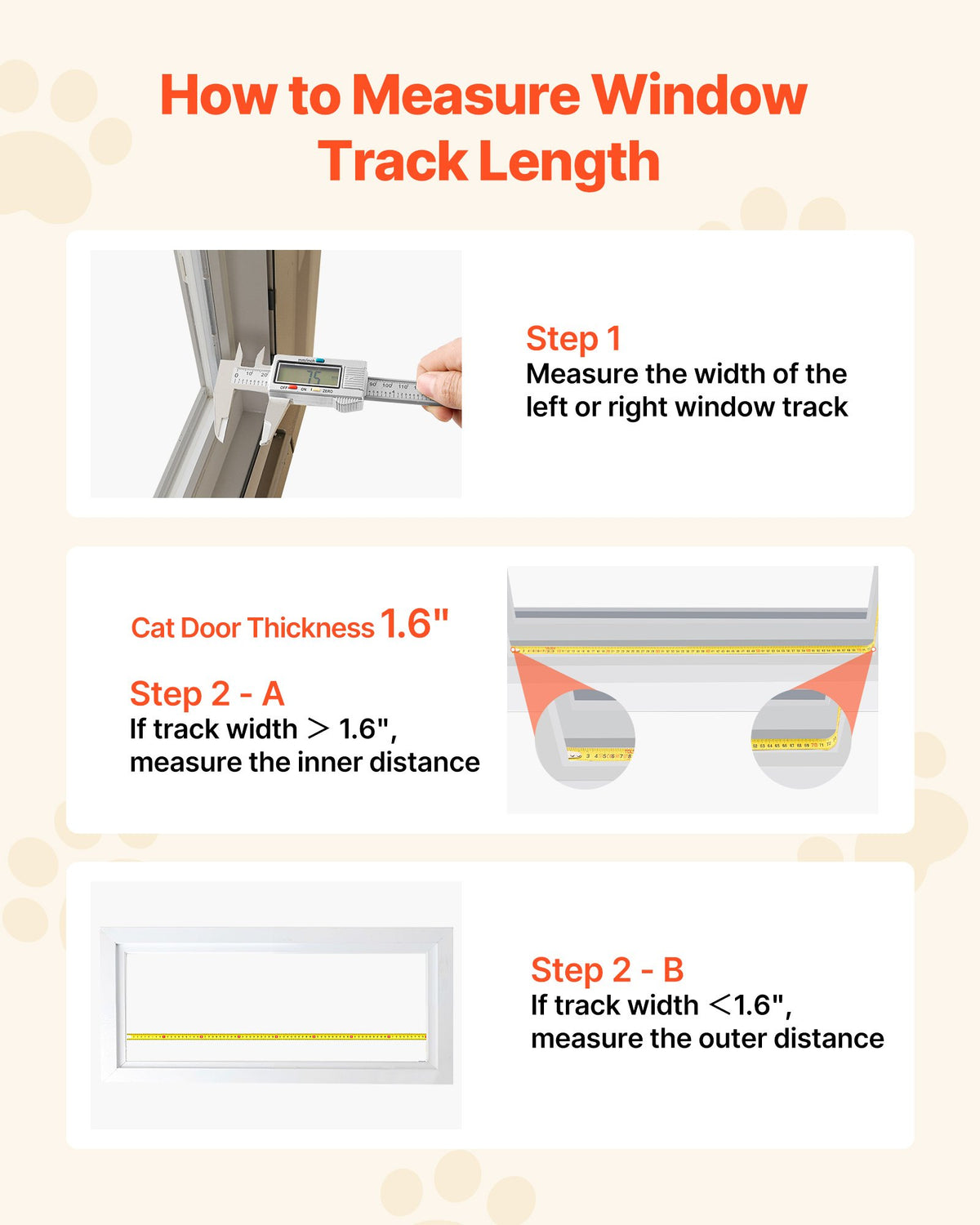 VEVOR Cat Door for Window, Adjustable to Fit Window Width 27"-32", 4 Secure Lock Modes, Aluminum Frame and High-Transparency Glass, Magnetic Closure, Weatherproof Quick-Fit Pet Door for Cats, Black - CHMMZYSSK273KNOC6001V0 - view 8