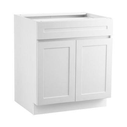 VEVOR White Shaker Base Cabinet with Drawer, 36-Inch Unassembled Drawer Base Cabinet, 36" W x 24" D x 34.5" H Ready to Assemble Cabinet with Soft-Close Doors and Adjustable Shelf, for Home Office - CJDJCJDJ1C2MIUY5PV0 - view 2