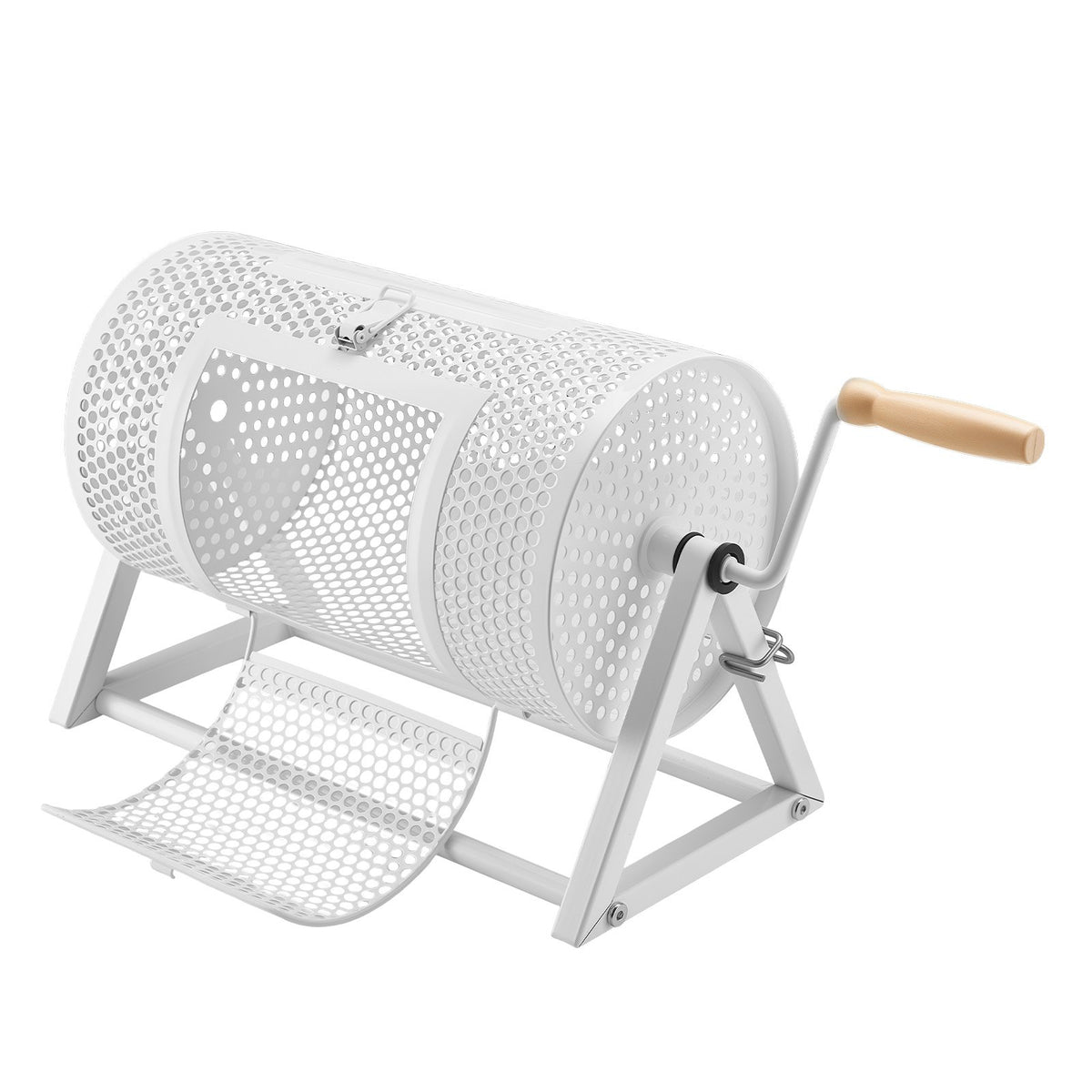 VEVOR Raffle Ticket Spinner, 11.6" x 6.6" Holds 2500 Tickets or 100 Ping Pong Balls, Raffle Drum Lottery Spinning Cage with Reinforced Handle, Stable Triangular Stand, for Events and Gatherings, White - CJG12YCJSDZJSJ9GK002V0 - view 10
