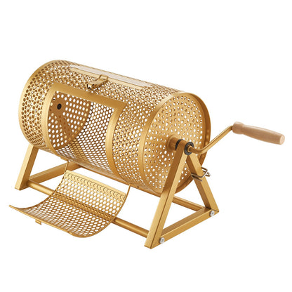 VEVOR Raffle Ticket Spinner, 11.6" x 6.6" Holds 2500 Tickets or 100 Ping Pong Balls, Raffle Drum Lottery Spinning Cage with Reinforced Handle, Stable Triangular Stand, for Events and Gatherings, Gold - CJG12YCJSDZJTUTEL002V0 - view 10