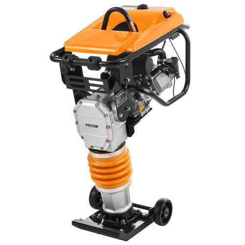 VEVOR Jumping Jack Compactor, 6.5 HP Vibratory Rammer Fuel-Powered 196 cc Engine Tamper, 3600 lbs Impact Force, 26" Max Compaction Depth, for Soil, Gravel, Footings, Concrete Slabs, and Foundations - CJHDDH70HP00VXFV2V0 - view 2