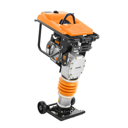 VEVOR Jumping Jack Compactor, 6.5 HP Vibratory Rammer Fuel-Powered 196 cc Engine Tamper, 3600 lbs Impact Force, 26" Max Compaction Depth, for Soil, Gravel, Footings, Concrete Slabs, and Foundations - CJHDDH70HP00VXFV2V0 - view 10
